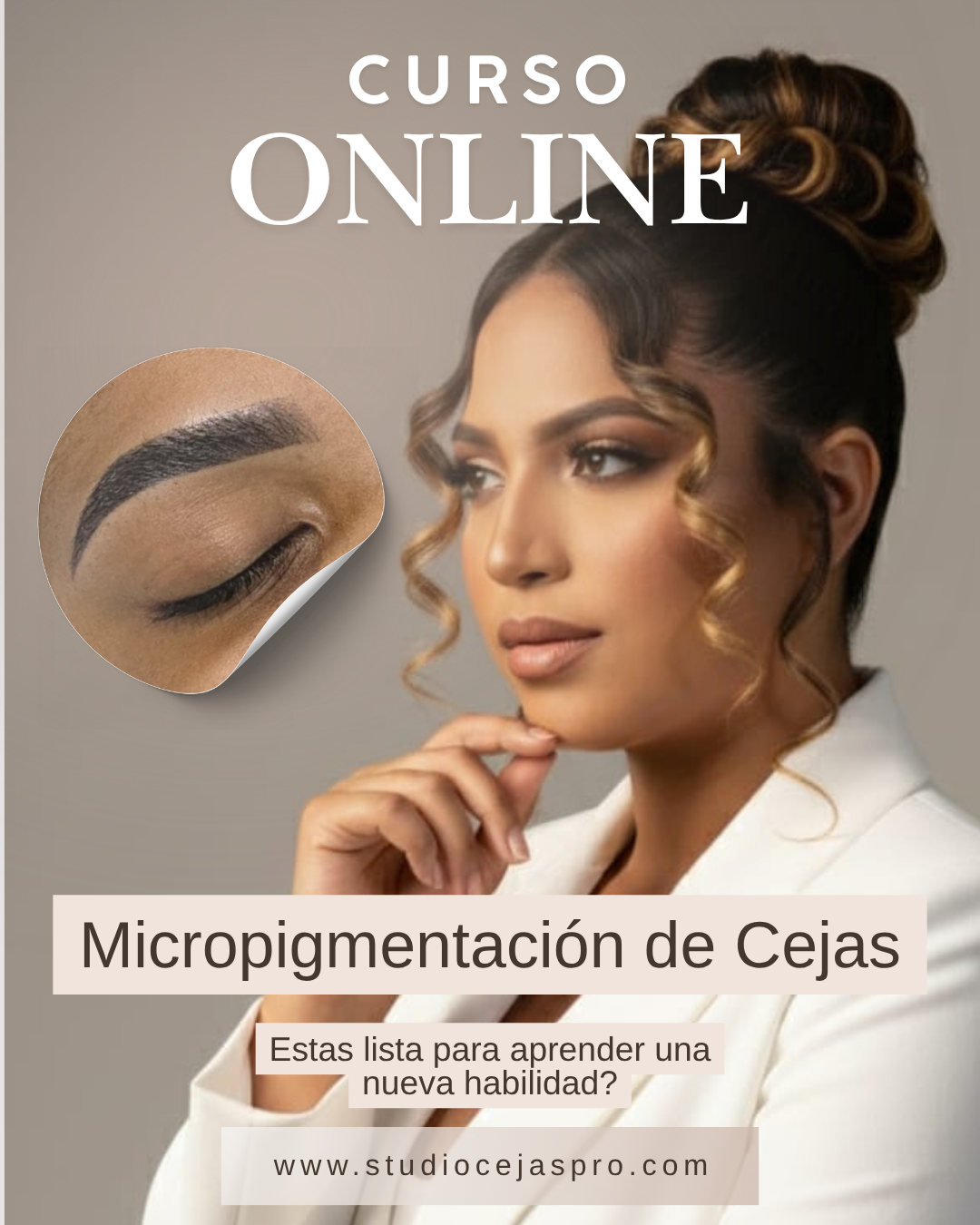 Curso Online Micropigmentación de cejas