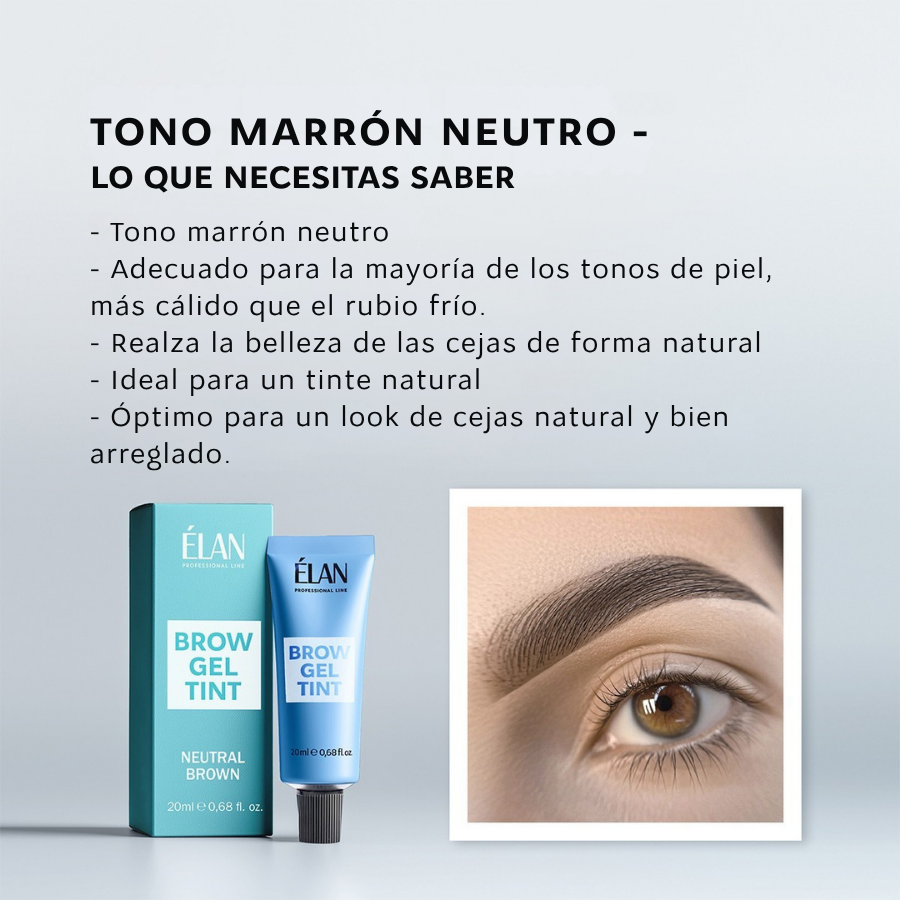 ÉLAN Brow Gel Tint Neutral Brown