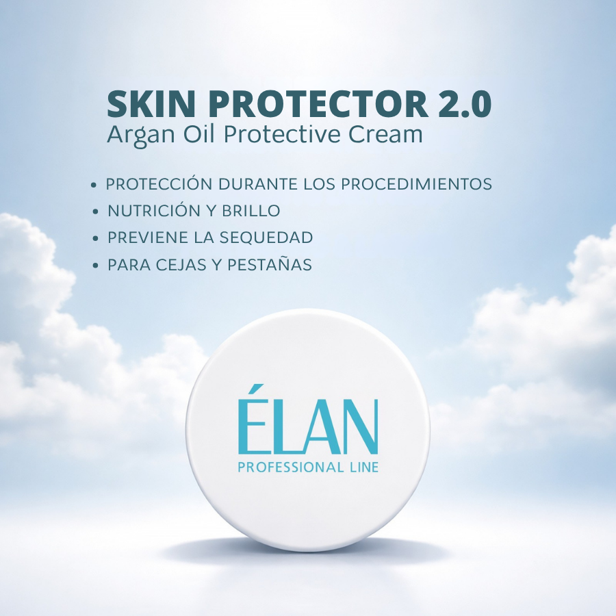 Élan Skin Protector 2.0 - Crema Protectora con Aceite de Argán para Cejas y Pestañas