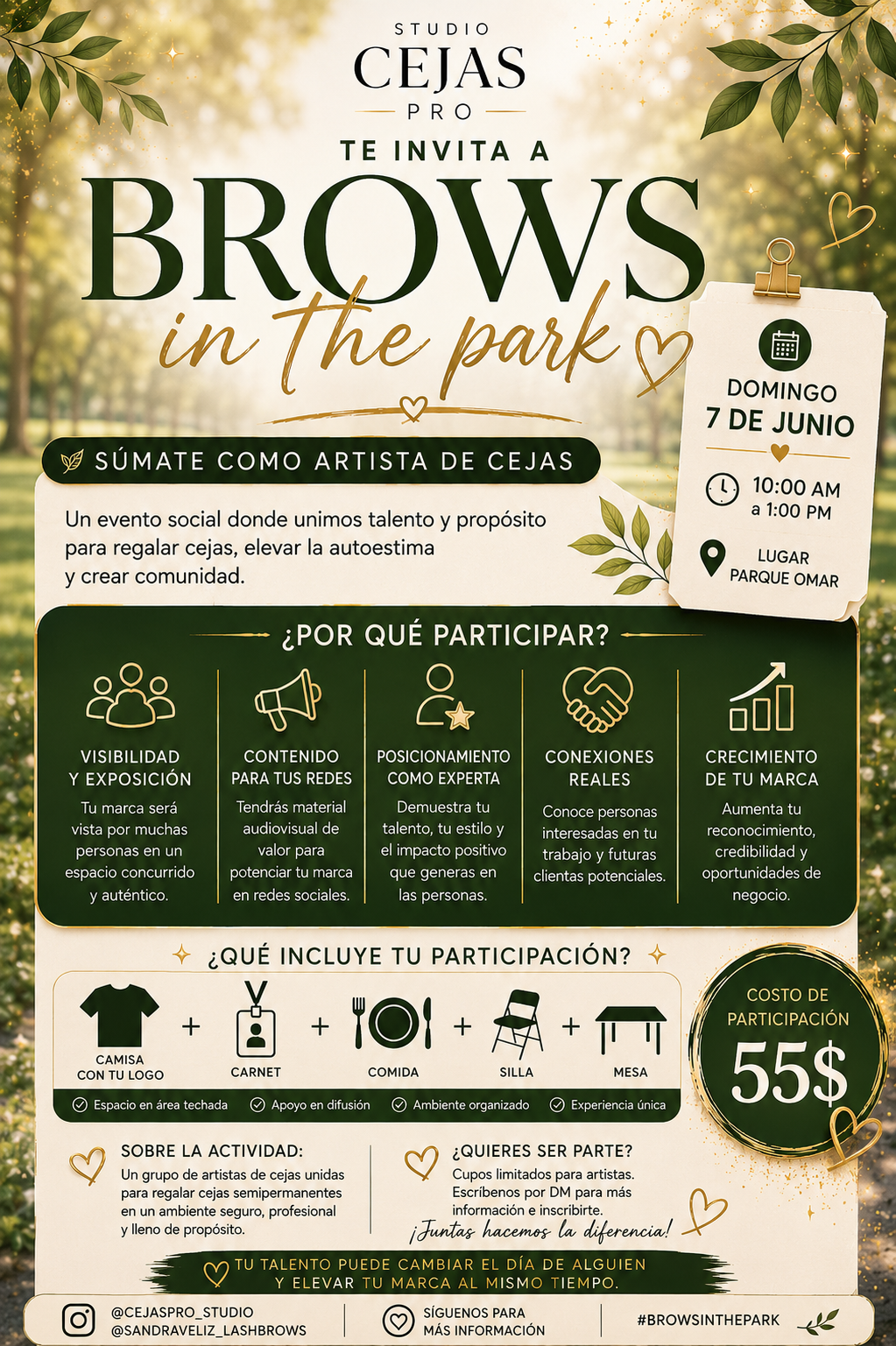 Brows in the Park – Participación como Artista